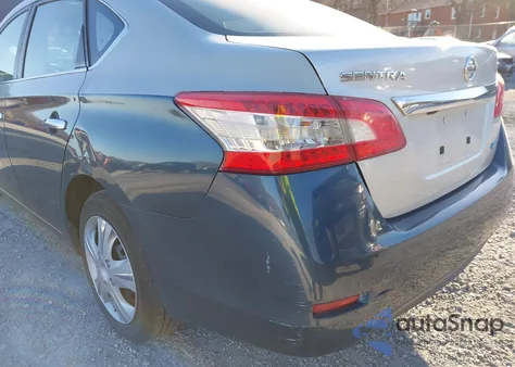 2014 Nissan Sentra Fe+ S/Fe+ Sv/S/Sl/Sr/Sv z USA, uszkodzony, nr VIN 3N1AB7AP8EY228489